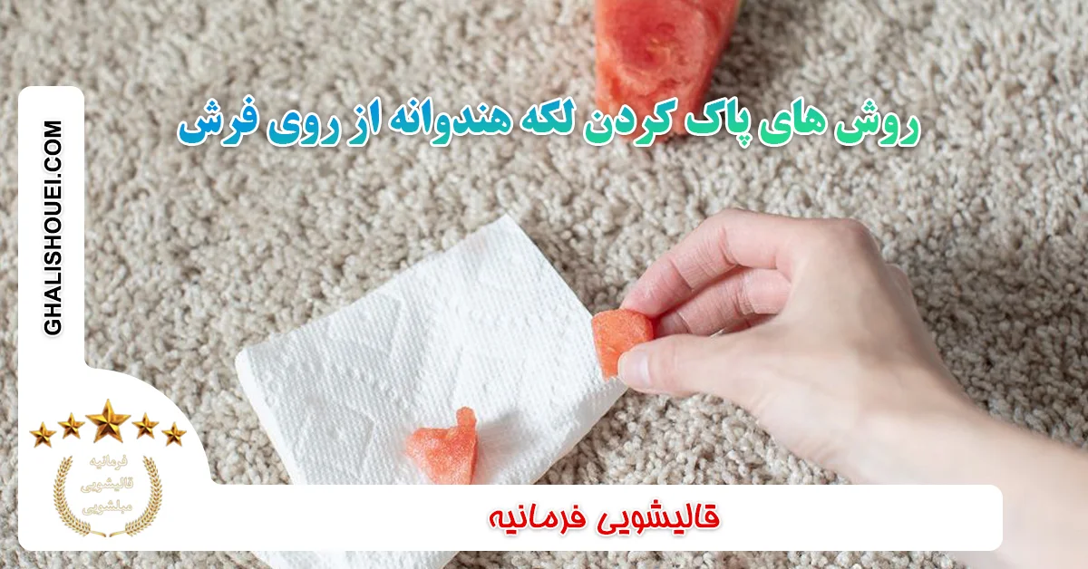 روش های پاک کردن لکه هندوانه از روی فرش
