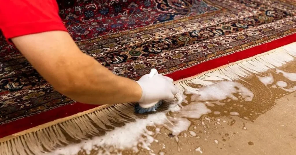 اعلاشویی فرش در قالیشویی منطقه ۱ تهران